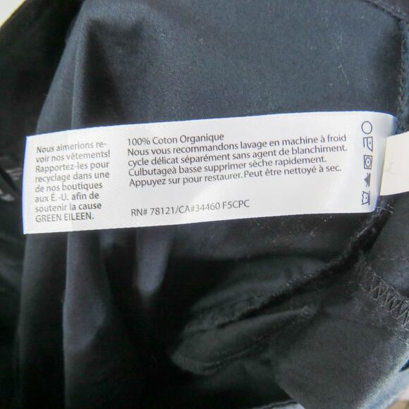 Eileen Fisher Black High Rise Wide Leg Pants Trousers Size Small - Picture 6 of 6